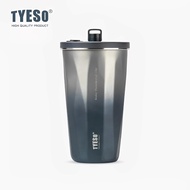 TYESO TS-8848B 600ml Retractable Straw Coffee Mug 304 Stainless Steel Double Wall Insulated Thermos 