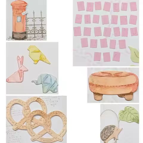 Pretzel Mailbox Butterfly Stool Metal Cutting Die DIY scrap booking bullet journal craft supplies st