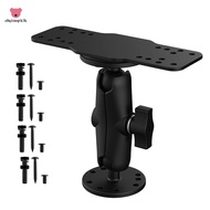 Fish Finder Mount Base Aluminum Fish Finder Mount 360° Rotation Marine Electronic Depth Finder Holde