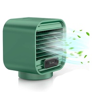 Portable Air Conditioner, Personal Air Cooler, Rechargeable Mini Desktop Mobile Cooling Fan for Home,Room Green