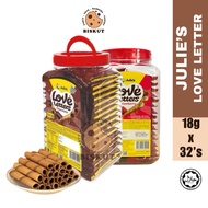 [READY STOCK] Julies Love Letters Jar (Individual pack) 18gx32pkt/Love Letters Chocolate 18gx32pkt/S
