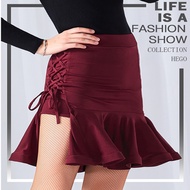 Latin Dance Costume Female Dance Skirt Practice Suit Dancing Skirt Latin Dance Skirt Adult Skirt 8.8