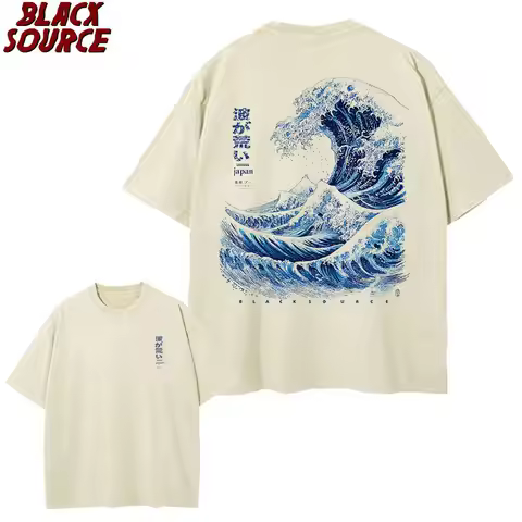 T420 Japanese Waves Hokusai Poster Tokyo Gallery Animal Canvas Painting Print for Living Room Home D