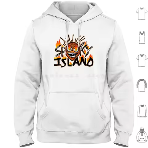 Spooky Island Inspired Hoodie Cotton Long Sleeve Spooky Island Inspired
