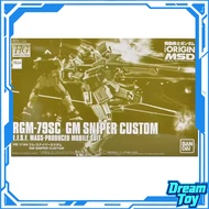 Bandai HG GTO 1/144 RGM‑79SC GM Sniper Custom Gundam The Origin MSD Plastic Model Kit