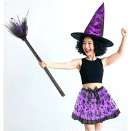 Yoyo Sketch Witch Broom Little Witch Broom Witch Props Halloween Costume Props Two-Section Witch Bro