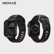 美國NOMAD Apple Watch專用運動風FKM橡膠錶帶-44/42mm 黑色