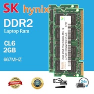 Hynix 2GB DDR2 667Mhz 200Pin Memory PC2-5300 2Rx8 RAM Laptop SO-DIMM 1.8V CPU Notebook RAM RAM