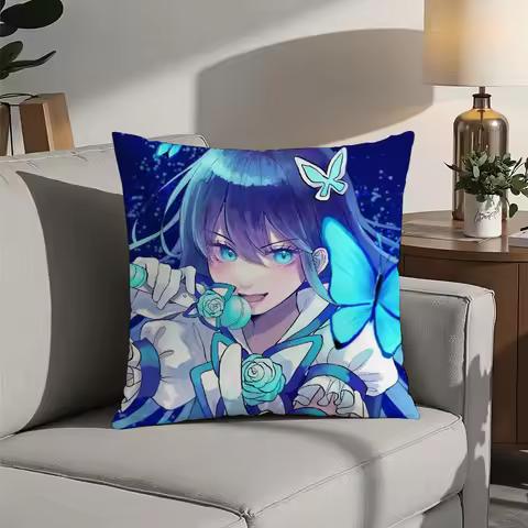 Anime Singer A-Ado Girl Pillow Case Plush Fabric Soft Pillowcase Double Sided Print Cushion Cover Ho
