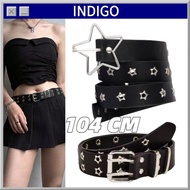 Y2K Trendy Star Stud Belt Unisex Metal Punk Gothic Waist Accessories y2k belt