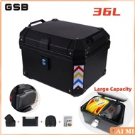 GSB BOX 36L Coocase Box Motorcycle Box Box Trax Motosikal Top Box Givi LC135 Y15 Waterproof Safety L