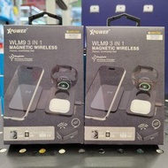 ＜荃灣門市現貨＞全新行貨 XPower WLM9 3合1 多功能咭片型無線充電器 支援iPhone 8-15系列 Apple Watch 3-8及5W AirPods 2-Pro2充電