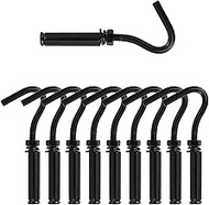 Antrader M6 Expansion Hooks,304 Stainless Steel Concrete Wall Hooks,10Pcs Concrete Cement Ceiling Op