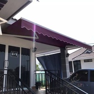 กันสาดพับเก็บได้ กันสาดไฟฟ้า กันสาดปรับได้ Electric awning กันสาดพับได้ หมุนได้เอง ขาตั้งอลูมิเนียมอ