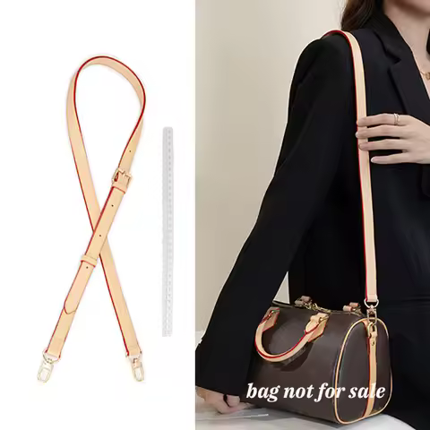 Synthetic Leather Bag Strap for LV Speedy 20 25 Shoulder Straps Replacement Adjustable Crossbody Bel