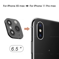 ฟิล์มกันรอยกล้องไอโฟน For iPhone X XS XR XsMax Camera Lens Cover  Seconds Change to iPhone 11 Pro Max Lesn Protector Case Cover