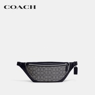 COACH กระเป๋าคาดเอวผู้ชายรุ่น League Belt Bag In Signature Jacquard สีฟ้า CC073 DWP