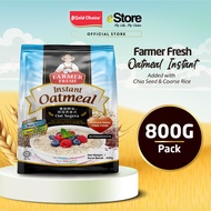 FARMER FRESH Oat Segera Pracampur dengan Beras Perang dan Benih Chia | Oatmeal Instant With Chia See