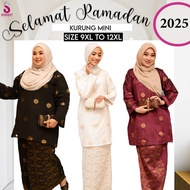 Size 9XL-12XL | Mini Kurung DRESS | Baju kurung | Woven Songket | Cotton WOVEN Songket | 2025 vira r