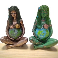 51s Resin Statue of The Earth Victory Goddess Giya Earth Mother Sculpture Ornaments Nordic Liv 8y9