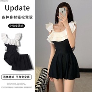 Swimming Suit Woman Sexy 2 Piece 2024 Skirt A-line Padding Sleeveless Beachwear Dress Bikini Plain C