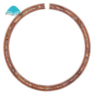 Sapelli Rosette Soundhole Inlay for Acoustic Guitar Featuring Abalone Shell Design