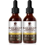 LukareeWormwoodkWalnutCloveCleanseforHumansTincture–RapidGut&DigestiveHealthwithGarlicPumpkinSeedsSo