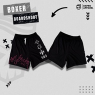 Boxer Dxpro Skull Magenta Cotton Shorts