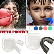 ZHINIAN เด็ก ผู้ใหญ่ รักบี้ ปากถาด อุปกรณ์ป้องกันฟัน EVA คาราเต้ เม้าท์การ์ด อุปกรณ์จัดฟัน เฝือกมวย ป้องกันฟัน