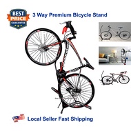 3 Way Bicycle Stand Basikal Rak Bicycle Rack Bike Stand Bike Rack Bicycle Mount Premium Stand Basika