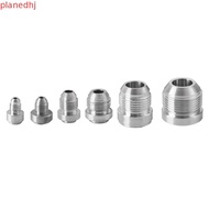 PLANED Silver Male Aluminium Weld, Aluminum Round Base Straight Male Weld Fitting Adapter, Silver Ex