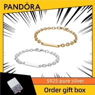 Latest  Fashion Design Gift Women's Jewelry S925 Pure Silver Engravable Bar Link Bracelet 569523C00