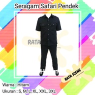 Safari COKLAT TUA SETELAN PDH PDL Satpam Coklat Terbaru Safari Lengan Pendek Coklat Hitam Navy PDH S