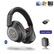 Plantronics Voyager 8200-UC Stereo Bluetooth Headset | USB Dongle | #208769-01 | Bonus AC Charger