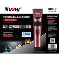 NUSHI RECHARGEABLE PROFESSIONAL HAIR TRIMMER / CLIPPER SET / CORD / CORDLESS / NRT-1038 [ 1 YEAR OFFICIAL WARRANTY ]