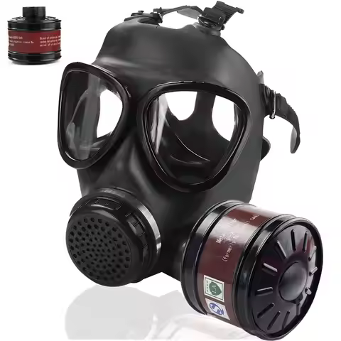 87 Full Face Gas Mask Chemical Prevention Pollution Prevention Mask Gasmasker with 40mm Filter Activ