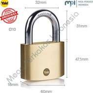 Yale Y110B 60mm Classic Series Outdoor Solid Brass Padlock