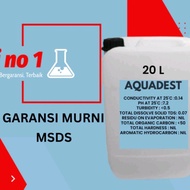 AIR DESTILASI / AQUADEST / AIR SULING MURNI 20 LITER PREMIUM DISKON