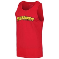 Men's  Red Hulk Hogan Hulkamania Logo Scoop Neck Tank Top