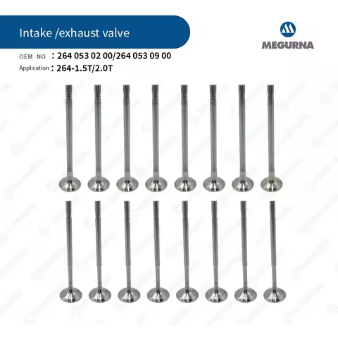 16Pcs Intake & Exhaust Valve Kit Fit M274 1.5T 2.0T Gas For Mercedes-Benz C-Class C180 C200 C300 CLS
