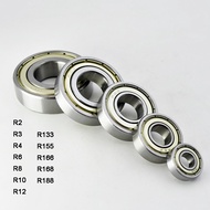10pcs R2ZZ R3ZZ R4ZZ R6ZZ R8ZZ R10ZZ R12ZZ R133 R155 R166 R168 R188 ZZ Sealed Miniature Ball Bearing