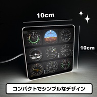 Simulate Flight Night Light Airplane Doll Souvenir LED Capsule Toy Instrument Model Luggage Sticker 