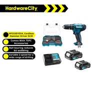 Makita HP333DYEX4, 2 X 12V 1.5AH LI-ION Cordless Hammer Driver Drill Comes With 75PC Accessories