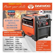DAEWOO GDA14000IGE Gasoline Silent Inverter Generator 9800W 9.8kW 485cc 240V 4T Battery Start J003