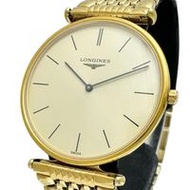 LONGINES/ Longines Grand Classic L4.635.2 Women's Watch, GP Quartz, Champagne Gold Dial/Gold Strap