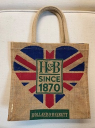 Holland & Barrett Jute Tote Bag