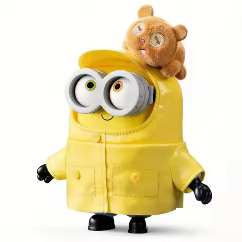 In Stock MINIONS Best Friends Together Series Vinyl Plush Keychains Trendy Collectible Figurines
