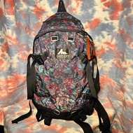 美國製 90% new Gregory Day and half pack rusty Tapestry zippers backpack 33L 紫花 尼龍拉鏈背囊 書包 背包
