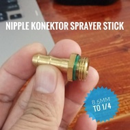 14mm external thread connection connector to 12mm brass hose