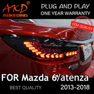 Tail Light For Mazda 6 Atenza 2013-2018 автомобильные товары Rear Lamp LED Lights Car Accessories Ma